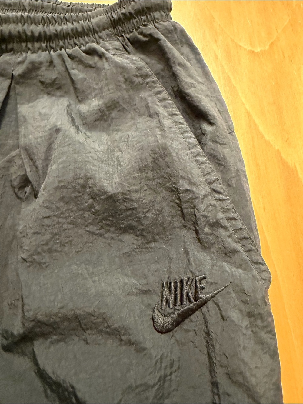 Vintage Nike Windbreaker Track Pants - Black - Size Large - Picture 4 of 6